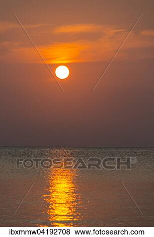 Stock Photo - South China Sea at sunset, Gulf of Thailand, Koh Tao island, Thailand, Asia. Fotosearch