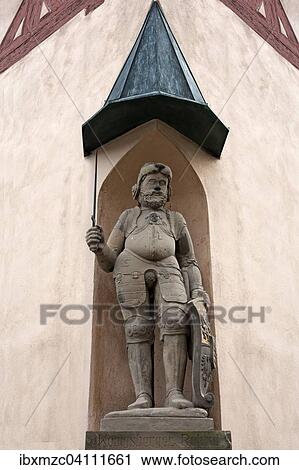Southernmost Roland figure of Germany, from 1605, Konigsberg, Lower Franconia, Bavaria, Germany, Europe View Large Photo Image Stock Image - Southernmost Roland figure of Germany, from 1605, Konigsberg, Lower Franconia, Bavaria, Germany, Europe. Fotosearch