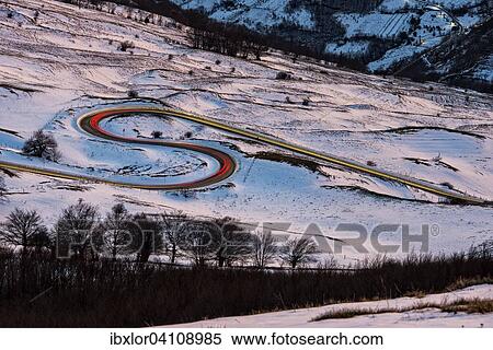 SP 15 road in winter, Mount Nerone, Monte Nerone, Apennines, Marche, Italy, Europe View Large Photo Image Stock Photography - SP 15 road in winter, Mount Nerone, Monte Nerone, Apennines, Marche, Italy, Europe. Fotosearch
