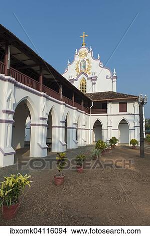 St. Mary's Forane Church Kalloorkadu, Catholic, one of the oldest churches in India, Champakulam, Alappuzha District, Kerala, India, Asia View Large Photo Image Picture - St. Mary's Forane Church Kalloorkadu, Catholic, one of the oldest churches in India, Champakulam, Alappuzha District, Kerala, India, Asia. Fotosearch