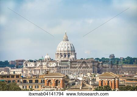Picture - St. Peter's Basilica and Vatican Museums, Vatican City, Rome, Lazio, Italy, Europe. Fotosearch