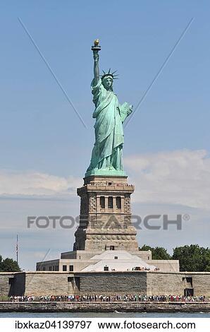 Statue of Liberty, Liberty Island,, Manhattan, New York City, New York, USA View Large Photo Image Stock Photo - Statue of Liberty, Liberty Island,, Manhattan, New York City, New York, USA. Fotosearch