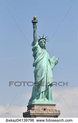 Statue of Liberty, Liberty Island,, Manhattan, New York City, New York, USA View Large Photo Image Stock Photograph - Statue of Liberty, Liberty Island,, Manhattan, New York City, New York, USA. Fotosearch