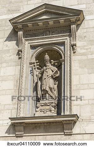 Statue of St. Gregory, St. Stephen's Basilica, Pest, Budapest, Hungary, Europe View Large Photo Image Stock Photo - Statue of St. Gregory, St. Stephen's Basilica, Pest, Budapest, Hungary, Europe. Fotosearch