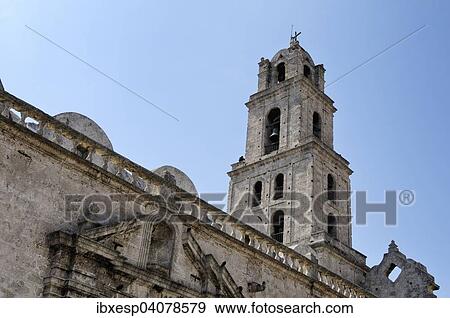 Steeple, church, Basilica Menor de San Francisco, Plaza San Francisco de Asis, La Habana Vieja, historic centre, Havana, Ciudad de La Habana, Cuba, North America View Large Photo Image Stock Photo - Steeple, church, Basilica Menor de San Francisco, Plaza San Francisco de Asis, La Habana Vieja, historic centre, Havana, Ciudad de La Habana, Cuba, North America. Fotosearch