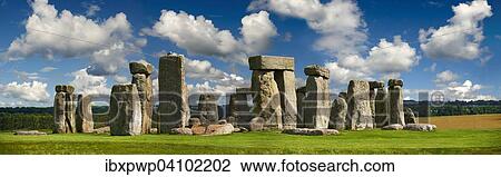 Stock Image - Stonehenge, Neolithic ancient standing stone circle monument, UNESCO World Heritage Site, Wiltshire, England, United Kingdom, Europe. Fotosearch
