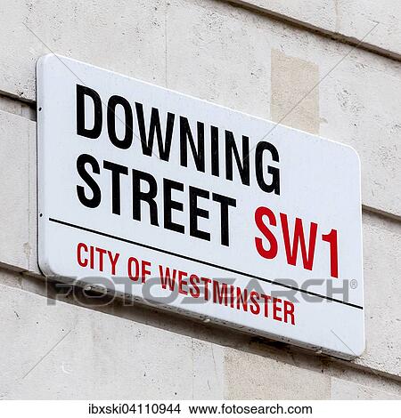 Street sign Downing Street, Government District, London, England, United Kingdom, Europe View Large Photo Image Picture - Street sign Downing Street, Government District, London, England, United Kingdom, Europe. Fotosearch