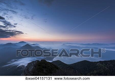 Sunrise above Walchensee and Bavarian Alps, Herzogstand, Upper Bavaria, Bavaria, Germany, Europe View Large Photo Image Stock Image - Sunrise above Walchensee and Bavarian Alps, Herzogstand, Upper Bavaria, Bavaria, Germany, Europe. Fotosearch