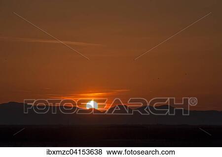 Sunset with the Vosges Mountains in backlight, Ringsheim, Baden-Wurttemberg, Germany, Europe View Large Photo Image Stock Photo - Sunset with the Vosges Mountains in backlight, Ringsheim, Baden-Wurttemberg, Germany, Europe. Fotosearch
