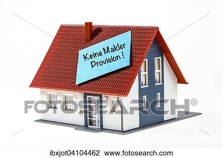 Symbol for real estate no commission in German View Large Photo Image Stock Image - Symbol for real estate no commission in German. Fotosearch