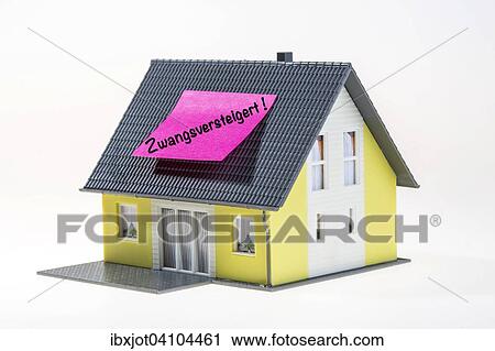 Symbolic real estate, foreclosure View Large Photo Image Stock Image - Symbolic real estate, foreclosure. Fotosearch