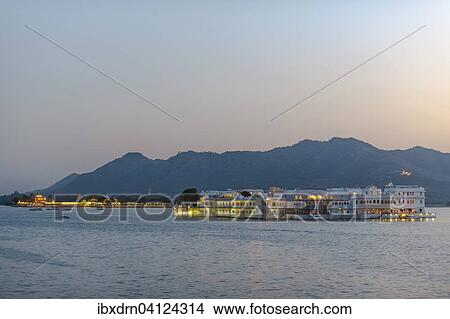 Taj Lake Palace, Heritage or Palace Hotel, Lake Pichola, Udaipur, Rajasthan, India, Asia View Large Photo Image Picture - Taj Lake Palace, Heritage or Palace Hotel, Lake Pichola, Udaipur, Rajasthan, India, Asia. Fotosearch