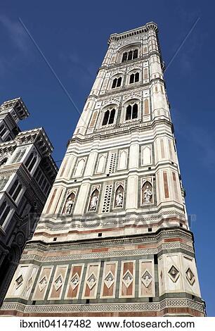 The bell tower at the cathedral, Campanile di Giotto, Florence, Tuscany, Italy, Europe View Large Photo Image Stock Image - The bell tower at the cathedral, Campanile di Giotto, Florence, Tuscany, Italy, Europe. Fotosearch