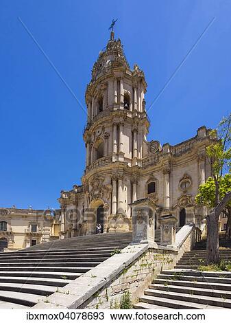 The Cathedral of San Giorgio, Modica, Ragusa Province, Sicily, Italy, Europe View Large Photo Image Stock Image - The Cathedral of San Giorgio, Modica, Ragusa Province, Sicily, Italy, Europe. Fotosearch