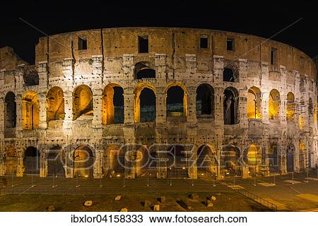The Colosseum by night, Rome, Lazio, Italy, Europe View Large Photo Image Stock Image - The Colosseum by night, Rome, Lazio, Italy, Europe. Fotosearch