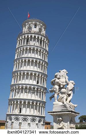 The Leaning Tower of Pisa and a sculpture, Pisa, Tuscany, Italy, Europe View Large Photo Image Stock Image - The Leaning Tower of Pisa and a sculpture, Pisa, Tuscany, Italy, Europe. Fotosearch