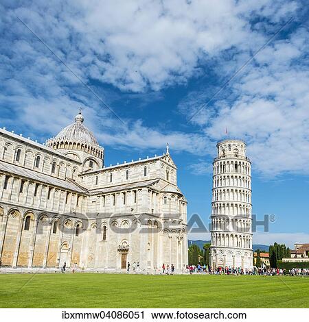 The Leaning Tower of Pisa and Pisa Cathedral, Santa Maria Assunta, Piazza del Duomo or Piazza dei Miracoli, Pisa, Tuscany, Italy, Europe View Large Photo Image Stock Image - The Leaning Tower of Pisa and Pisa Cathedral, Santa Maria Assunta, Piazza del Duomo or Piazza dei Miracoli, Pisa, Tuscany, Italy, Europe. Fotosearch