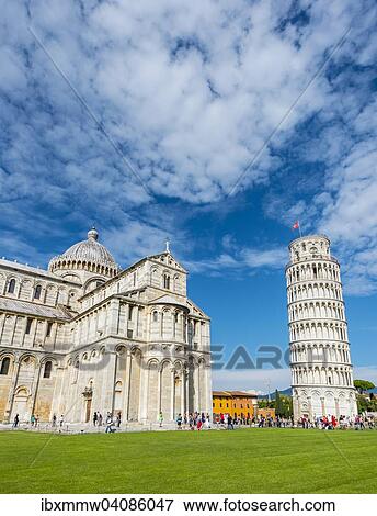 The Leaning Tower of Pisa and Pisa Cathedral, Santa Maria Assunta, Piazza del Duomo or Piazza dei Miracoli, Pisa, Tuscany, Italy, Europe View Large Photo Image Stock Photo - The Leaning Tower of Pisa and Pisa Cathedral, Santa Maria Assunta, Piazza del Duomo or Piazza dei Miracoli, Pisa, Tuscany, Italy, Europe. Fotosearch