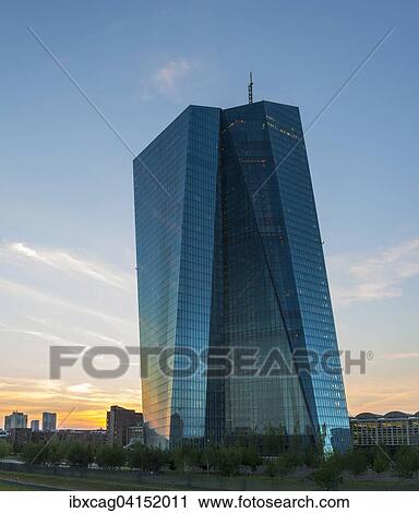 The new European Central Bank, ECB, against the skyline of Frankfurt at sunset, Frankfurt, Hesse, Germany, Europe View Large Photo Image Stock Image - The new European Central Bank, ECB, against the skyline of Frankfurt at sunset, Frankfurt, Hesse, Germany, Europe. Fotosearch