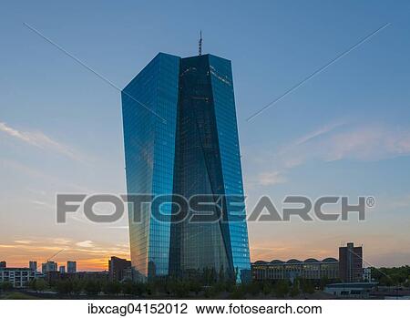 The new European Central Bank, ECB, against the skyline of Frankfurt at sunset, Frankfurt, Hesse, Germany, Europe View Large Photo Image Stock Image - The new European Central Bank, ECB, against the skyline of Frankfurt at sunset, Frankfurt, Hesse, Germany, Europe. Fotosearch
