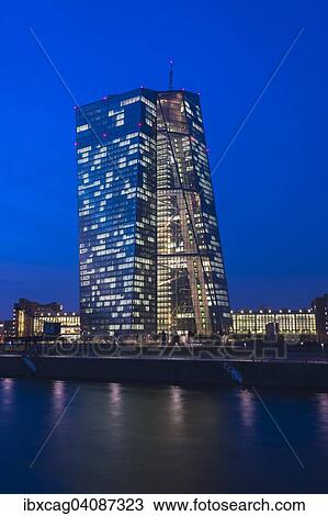 The new headquarters of the European Central Bank, ECB, blue hour, dusk, Frankfurt am Main, Hesse, Germany, Europe View Large Photo Image Stock Image - The new headquarters of the European Central Bank, ECB, blue hour, dusk, Frankfurt am Main, Hesse, Germany, Europe. Fotosearch