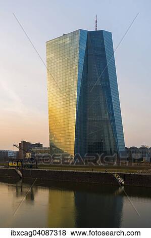 The new headquarters of the European Central Bank, ECB, at sunset, Frankfurt am Main, Hesse, Germany, Europe View Large Photo Image Stock Photo - The new headquarters of the European Central Bank, ECB, at sunset, Frankfurt am Main, Hesse, Germany, Europe. Fotosearch