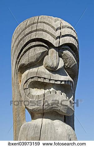 Tiki totem, Pu'uhonua O Honaunau National Historical Park, Big Island, Hawaii View Large Photo Image Stock Photo - Tiki totem, Pu'uhonua O Honaunau National Historical Park, Big Island, Hawaii. Fotosearch
