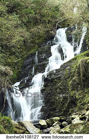Stock Photo - Torc Waterfall, Ring of Kerry, County Kerry, Ireland, Europe. Fotosearch