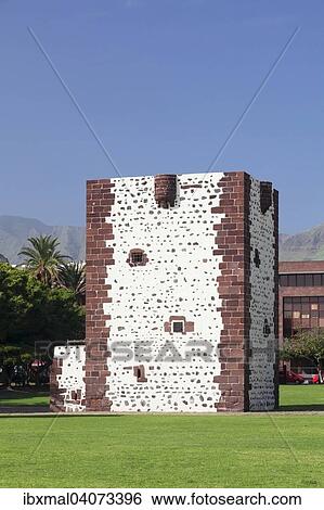 Torre del Conde, fortress tower, San Sebastian, La Gomera, Canary Islands, Spain, Europe View Large Photo Image Stock Photograph - Torre del Conde, fortress tower, San Sebastian, La Gomera, Canary Islands, Spain, Europe. Fotosearch