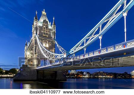 Tower Bridge across River Thames at night, London, England, United Kingdom, Europe View Large Photo Image Stock Photo - Tower Bridge across River Thames at night, London, England, United Kingdom, Europe. Fotosearch