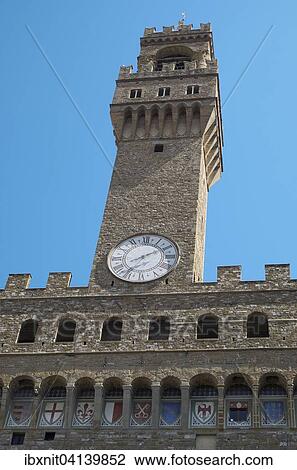 Tower of the Palazzo Vecchio, Florence, Tuscany, Italy, Europe View Large Photo Image Stock Image - Tower of the Palazzo Vecchio, Florence, Tuscany, Italy, Europe. Fotosearch