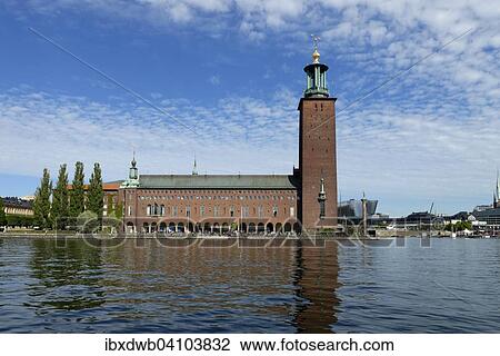 Town Hall, Stadshus, Stadshuset, Kungsholmen, Stockholm, Sweden, Europe View Large Photo Image Stock Image - Town Hall, Stadshus, Stadshuset, Kungsholmen, Stockholm, Sweden, Europe. Fotosearch