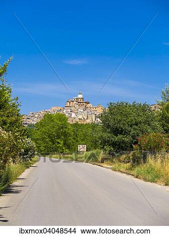 Town view, Piazza Armerina, Province of Enna, Sicily, Italy, Europe View Large Photo Image Picture - Town view, Piazza Armerina, Province of Enna, Sicily, Italy, Europe. Fotosearch
