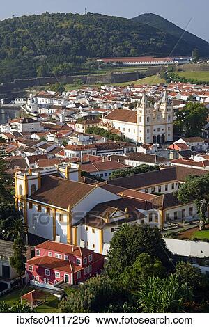 Townscape, Angra do Heroismo, Terceira, Azores, Portugal, Europe View Large Photo Image Stock Photograph - Townscape, Angra do Heroismo, Terceira, Azores, Portugal, Europe. Fotosearch