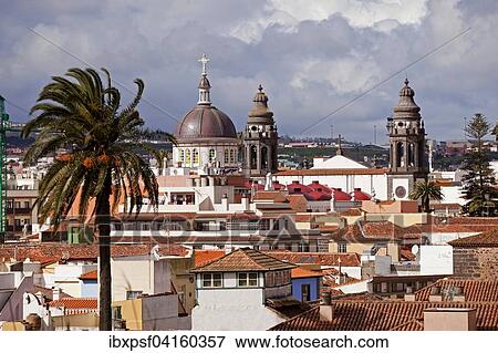 Townscape San Cristobal de La Laguna, Tenerife, Canary Islands, Spain, Europe View Large Photo Image Stock Photo - Townscape San Cristobal de La Laguna, Tenerife, Canary Islands, Spain, Europe. Fotosearch