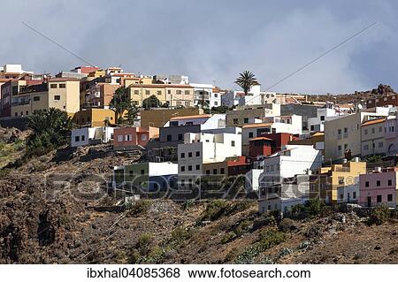 Townscape, San Sebastian, La Gomera, Canary Islands, Spain, Europe View Large Photo Image Stock Photo - Townscape, San Sebastian, La Gomera, Canary Islands, Spain, Europe. Fotosearch