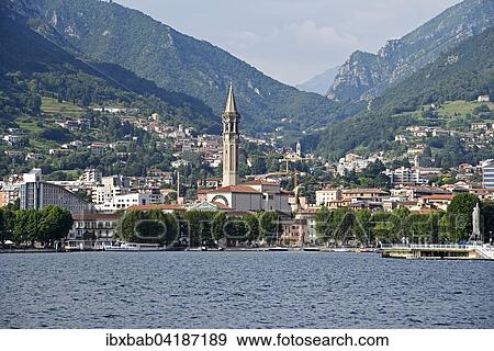 Townscape with Church of San Nicolo, Lecco, Lake Como, Lago di Como, Lombardy, Italy, Europe View Large Photo Image Stock Photo - Townscape with Church of San Nicolo, Lecco, Lake Como, Lago di Como, Lombardy, Italy, Europe. Fotosearch