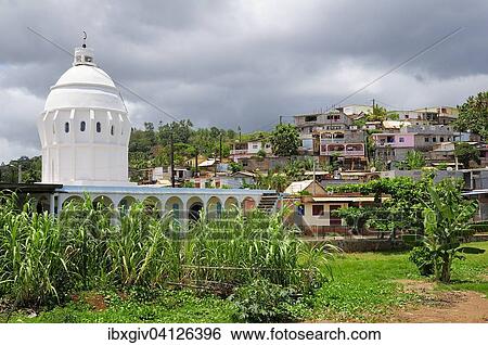 Townscape with mosque, Passamainty, Mayotte, Africa View Large Photo Image Stock Photograph - Townscape with mosque, Passamainty, Mayotte, Africa. Fotosearch