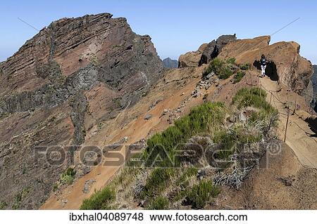 Trail from the Pousada do Arieiro to Pico Ruivo, left the Pico do Arieiro, Parque Natural da Madeira, Madeira, Portugal, Europe View Large Photo Image Stock Photo - Trail from the Pousada do Arieiro to Pico Ruivo, left the Pico do Arieiro, Parque Natural da Madeira, Madeira, Portugal, Europe. Fotosearch