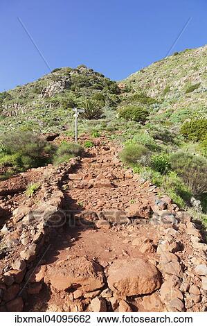 Trail to the Mirador de Abrante, near Agulo, La Gomera, Canary Islands, Spain, Europe View Large Photo Image Stock Image - Trail to the Mirador de Abrante, near Agulo, La Gomera, Canary Islands, Spain, Europe. Fotosearch