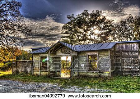 Stock Photo - Train station, Bad Tatzmannsdorf, Southern Burgenland, Burgenland, Austria, Europe. Fotosearch