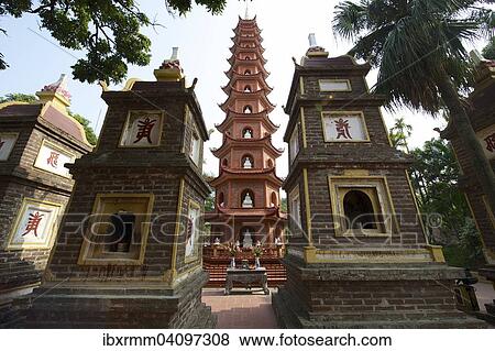 Tran Quoc Pagoda, Hanoi, Vietnam, Asia View Large Photo Image Stock Photo - Tran Quoc Pagoda, Hanoi, Vietnam, Asia. Fotosearch
