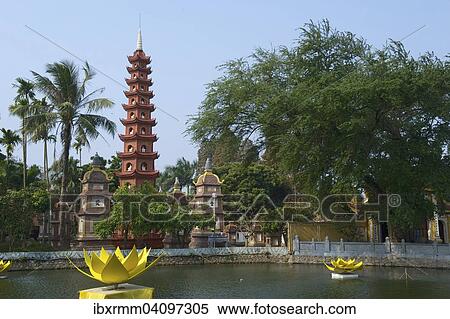 Stock Photography - Tran Quoc Pagoda, Hanoi, Vietnam, Asia. Fotosearch
