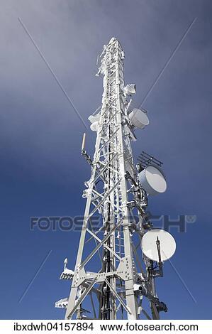 Transmission tower, Zugspitze, Upper Bavaria, Bavaria, Germany, Europe View Large Photo Image Picture - Transmission tower, Zugspitze, Upper Bavaria, Bavaria, Germany, Europe. Fotosearch