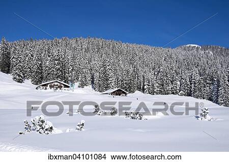 Picture - Traunstein Hut, Winklmoosalm alp, Reit im Winkl, Chiemgau Alps, Upper Bavaria, Bavaria, Germany, Europe. Fotosearch