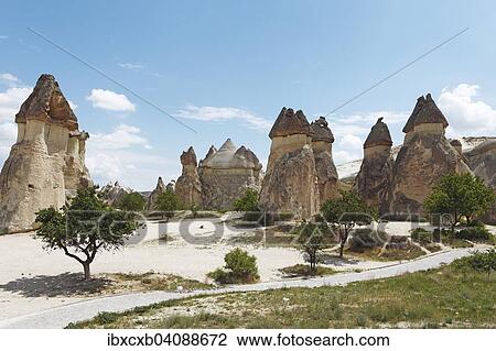 Tufa formations in the Pasabagi Valley or Monks Valley, Goreme National Park, Nevsehir Province, Cappadocia, Anatolia, Turkey, Asia View Large Photo Image Stock Image - Tufa formations in the Pasabagi Valley or Monks Valley, Goreme National Park, Nevsehir Province, Cappadocia, Anatolia, Turkey, Asia. Fotosearch
