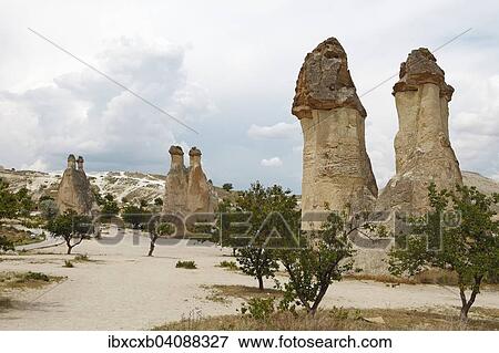 Tufa formations in the Pasabagi Valley or Monks Valley, Goreme National Park, Nevsehir Province, Cappadocia, Anatolia, Turkey, Asia View Large Photo Image Stock Photo - Tufa formations in the Pasabagi Valley or Monks Valley, Goreme National Park, Nevsehir Province, Cappadocia, Anatolia, Turkey, Asia. Fotosearch