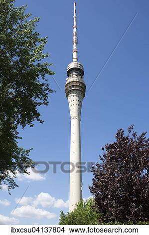 Picture - TV tower, Dresden Wachwitz, Dresden, Saxony, Germany, Europe. Fotosearch