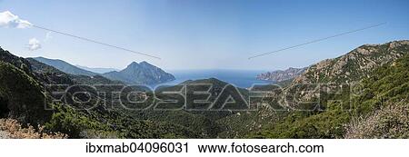 Two headlands on the west coast of Corsica, Gulf of Porto, Corsica, France, Europe View Large Photo Image Stock Image - Two headlands on the west coast of Corsica, Gulf of Porto, Corsica, France, Europe. Fotosearch