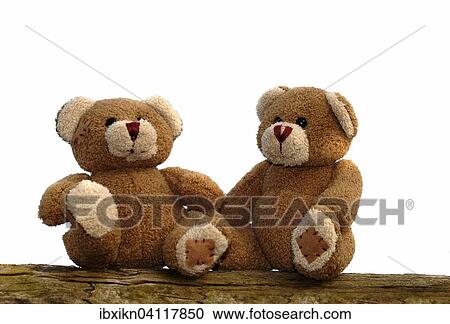 Two teddy bears on a wooden bench View Large Photo Image Stock Image - Two teddy bears on a wooden bench. Fotosearch